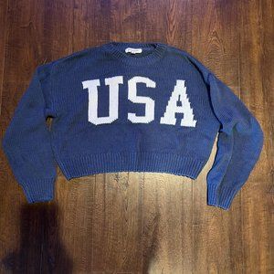 Grayson Thread USA crop sweater, Size Medium